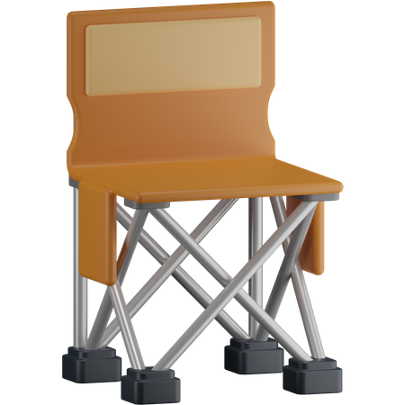 Chaise de camping  3D Icon