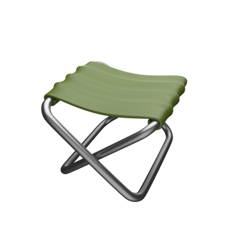 Chaise de camping  3D Icon