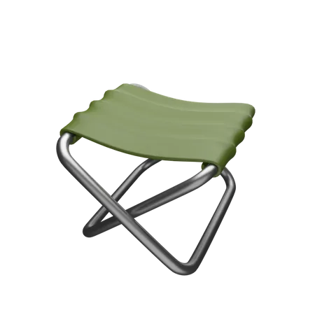 Chaise de camping  3D Icon