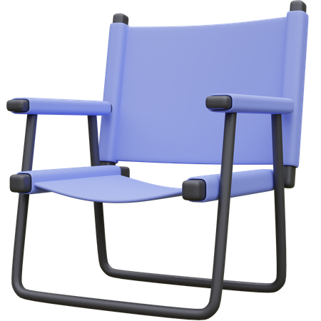 Chaise de camping  3D Icon