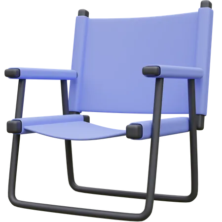 Chaise de camping  3D Icon