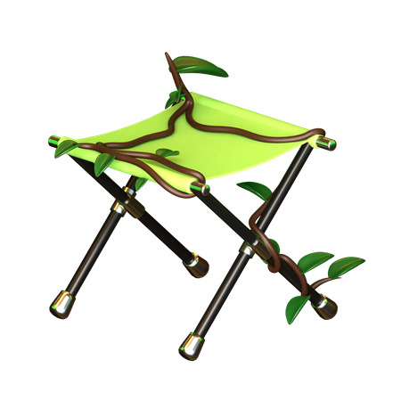 Chaise de camping  3D Icon