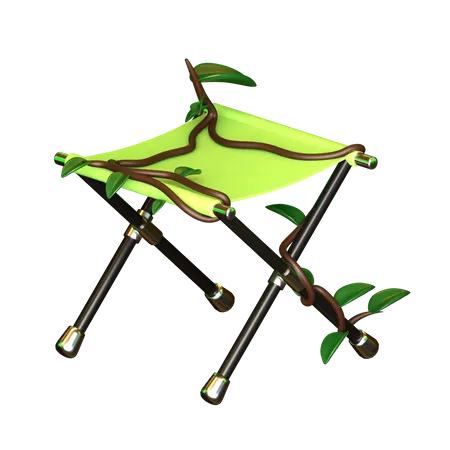 Chaise de camping  3D Icon