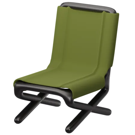 Chaise de camping  3D Icon