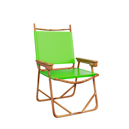 Chaise de camping  3D Icon