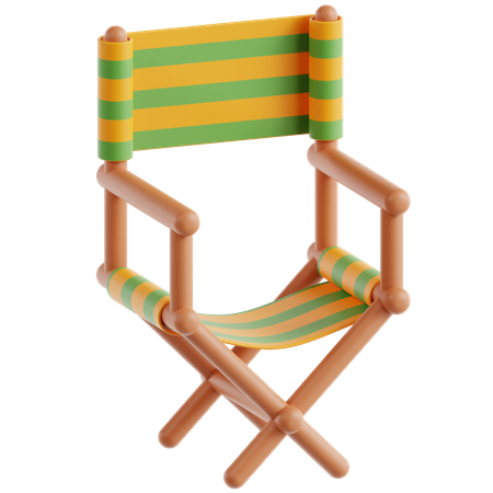 Chaise de camping  3D Icon