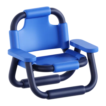 Chaise de camping  3D Icon