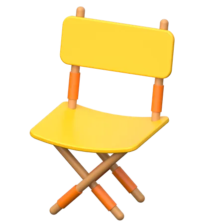 Chaise de camping  3D Icon