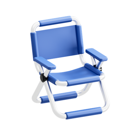 Chaise de camping  3D Icon