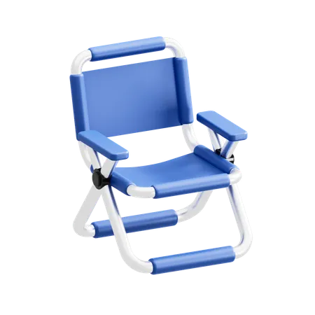 Chaise de camping  3D Icon