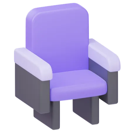 Chaise de cinéma  3D Icon