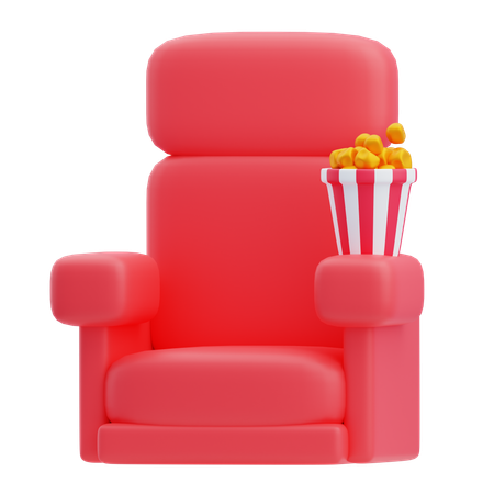 Chaise de cinéma  3D Icon