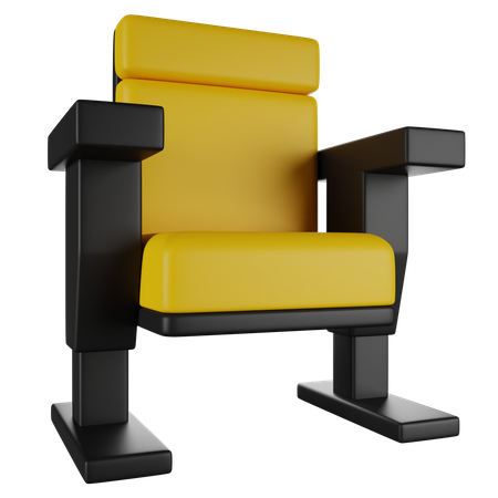 Chaise de cinéma  3D Icon