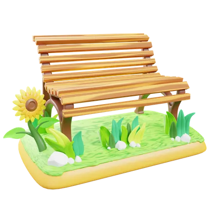 Chaise de jardin  3D Icon