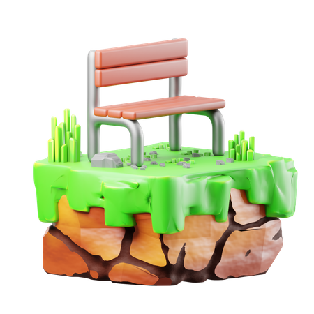Chaise de jardin  3D Icon