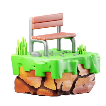 Chaise de jardin  3D Icon