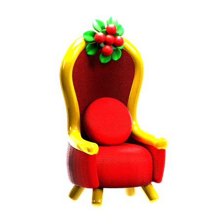 Chaise de Noël  3D Icon