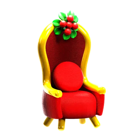 Chaise de Noël  3D Icon