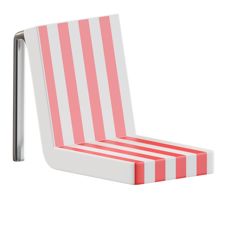 Chaise de plage  3D Icon