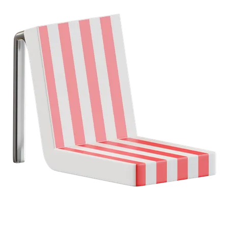 Chaise de plage  3D Icon