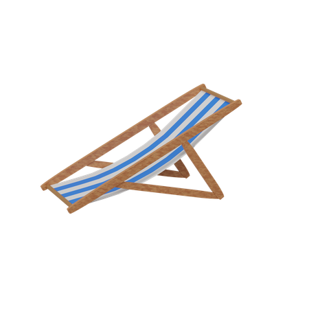 Chaise de plage  3D Icon