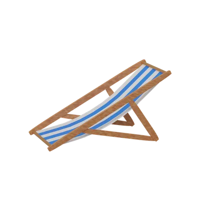 Chaise de plage  3D Icon