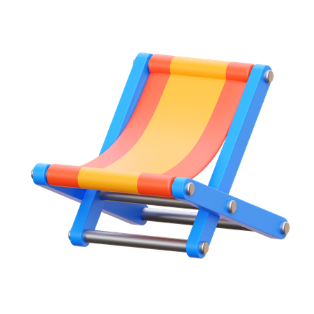 Chaise de plage  3D Icon