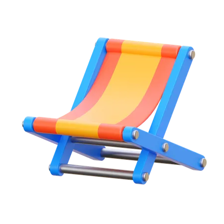 Chaise de plage  3D Icon