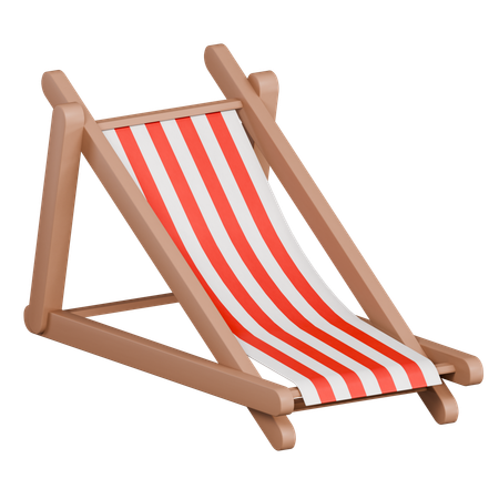 Chaise de plage  3D Icon