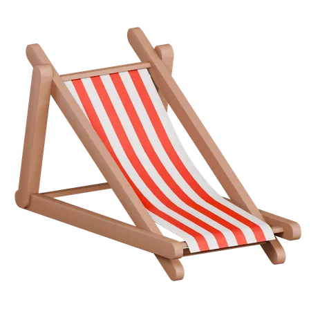 Chaise de plage  3D Icon