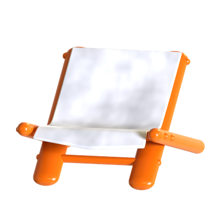 Chaise de plage  3D Icon