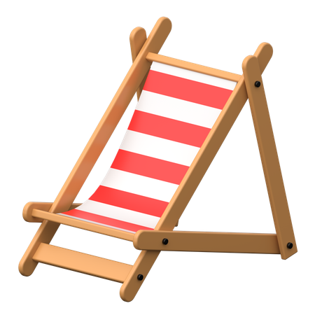 Chaise de plage  3D Icon