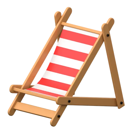 Chaise de plage  3D Icon