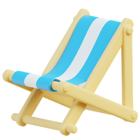 Chaise de plage  3D Icon