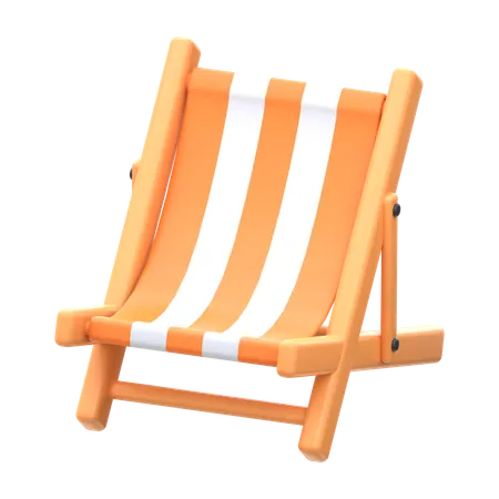 Chaise de plage  3D Icon