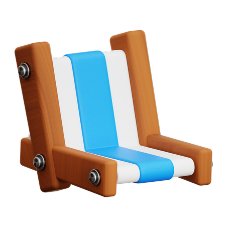 Chaise de plage  3D Icon