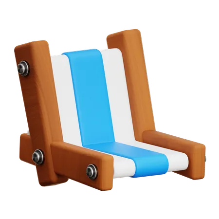 Chaise de plage  3D Icon