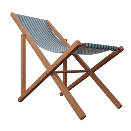 Chaise de plage  3D Icon