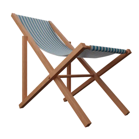 Chaise de plage  3D Icon