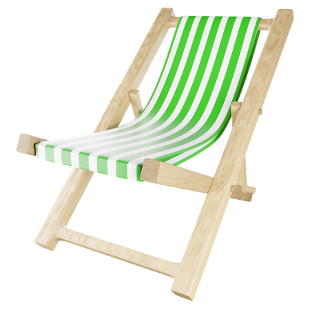 Chaise de plage  3D Icon