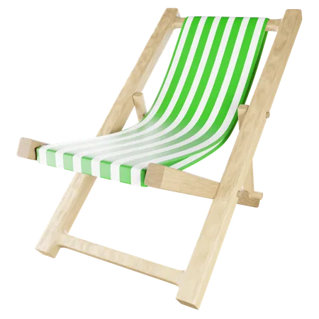 Chaise de plage  3D Icon