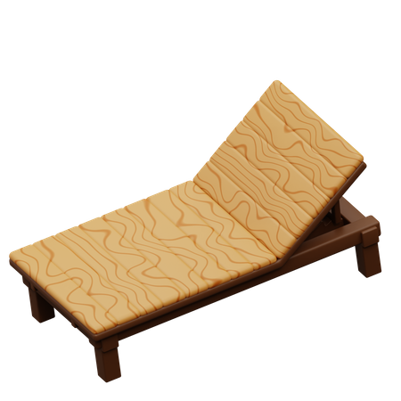 Chaise de plage  3D Icon