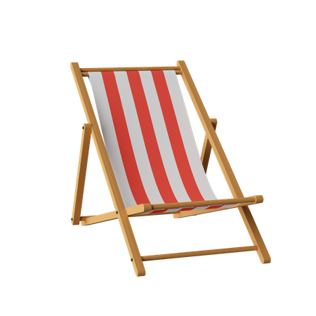 Chaise de plage  3D Icon