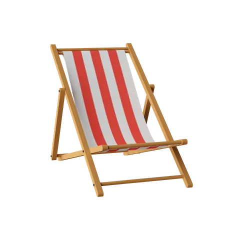 Chaise de plage  3D Icon