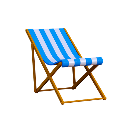 Chaise de plage  3D Illustration