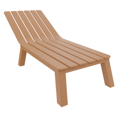 Chaise de plage  3D Illustration