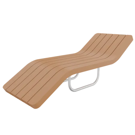 Chaise de plage  3D Illustration