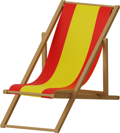 Chaise de plage  3D Illustration