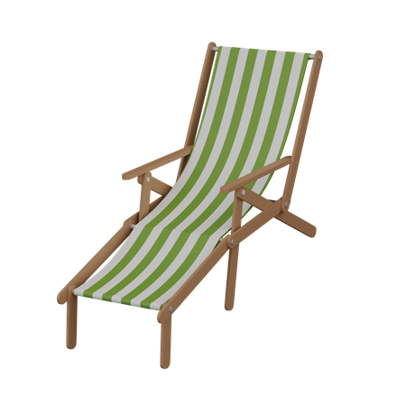 Chaise de plage  3D Illustration