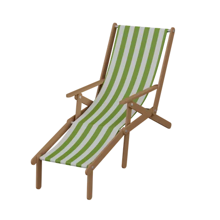 Chaise de plage  3D Illustration